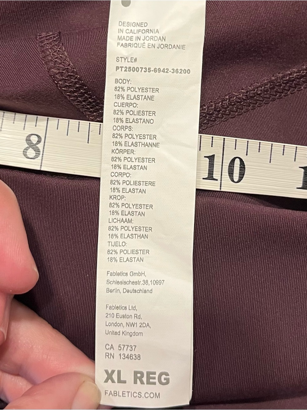 Fabletics PureLuxe Fold over Straight Leg pant size XL - Picture 6 of 6